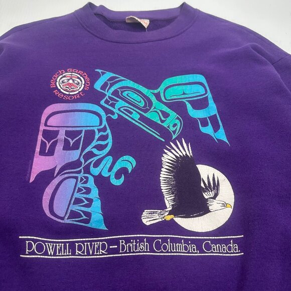 Vintage Powell River BC Canada Graphic Crewneck XL - Picture 2 of 4